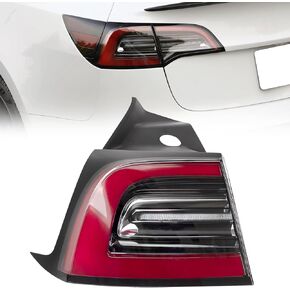 Tail Lights Assembly LED for Tesla Model 3 2017 2018 2019 2020 2021 2022 Left Driver Side Brake Outside Yellow light tail lamp OE# 1077397-00-G, 1077397, 1077397-00-H, 1077397-00-F. in Saudi Arabia