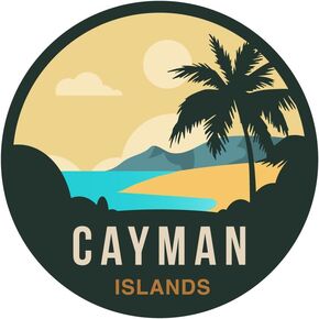Cayman Islands, 3 inch Sticker, S636 (Waterproof Vinyl Decal for Car, Water Bottle, Laptop, iPad, Window, Cooler, Luggage, Bumper, Toolbox, Locker), 3 inch in Saudi Arabia