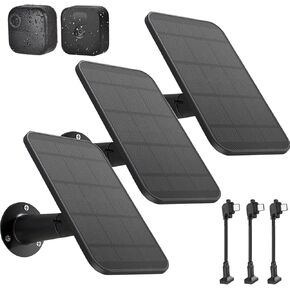 3 Pack Solar Panel Charger Compatible with All-New Blink Outdoor 4 (4th Gen)/(3rd Gen) & Blink XT2/XT, IP66 Weatherproof, Each Built-in 2200 mAh Battery with 11.5Ft Power Cable & Adjustable Wall Mount in Kuwait