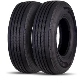 (SET of 2) OMNI TRAIL POWERSTEEL ST225/90R16-14PLY Load Range G 129/125N ST225/90/16 225 90 16 Commercial Grade All Steel Construction Heavy Duty Trailer Tire, 72 Warranty Free Road Side Assistance in Saudi Arabia