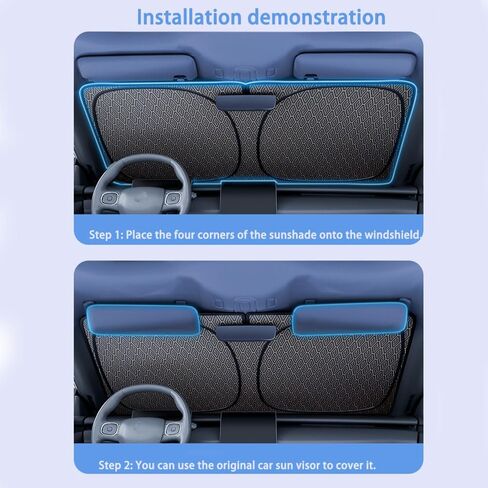 Foldable Car Windshield Sun Shade for Toyota Tundra 1st Generation 2000 2001 2002 2003 2004 2005 2006 Window Interior Blocks Front Reflective Keep Cool in Saudi Arabia