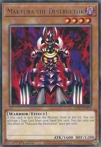 Makyura The Destructor - LED7-EN008 - Rare - 1st Edition in Kuwait