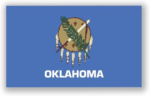Oklahoma State Flag Magnet | 5-Inches by 3-Inches | Premium Quality Heavy Duty Magnet | MagnetPD342 in Kuwait