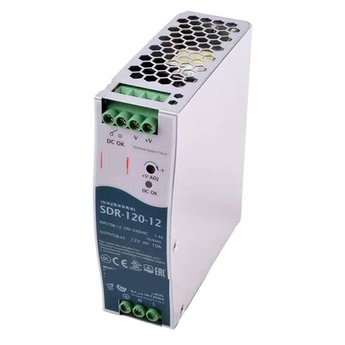 1pcs SDR-120-12 12VDC 10A Single Output Industrial DIN Rail Switching Power Supply in Saudi Arabia