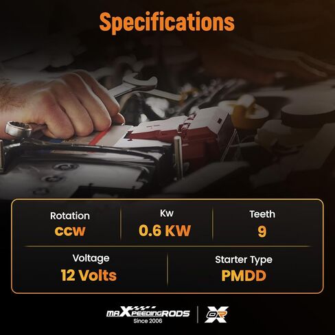 محرك تشغيل maxpeedingrods 6D3-81800-00-00 لـ Yamaha WaveRunner VX Deluxe VX1100B / VX Cruiser VX1100A 2007-2015، VX Sport VX1100C 2007-2014، WaveRunner V1 VX1100E / V1 Sport VX1100D 2015 in Kuwait