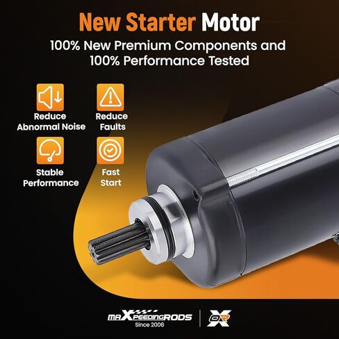 محرك تشغيل maxpeedingrods 6D3-81800-00-00 لـ Yamaha WaveRunner VX Deluxe VX1100B / VX Cruiser VX1100A 2007-2015، VX Sport VX1100C 2007-2014، WaveRunner V1 VX1100E / V1 Sport VX1100D 2015 in Kuwait