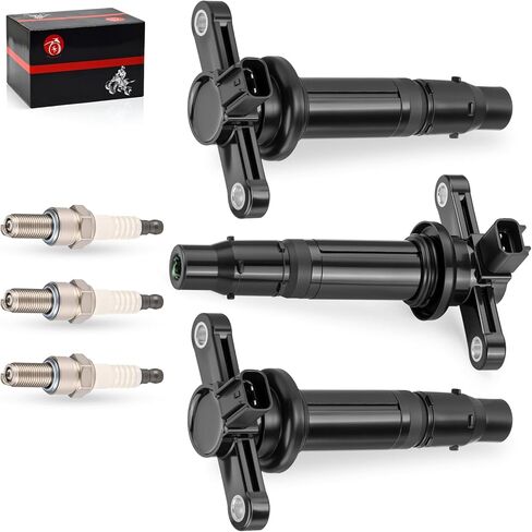 3x Ignition Stick Coils & Spark Plug For Yamaha 2016-2024 YXZ1000R SS SE 2HC-82310-00-00 in Saudi Arabia
