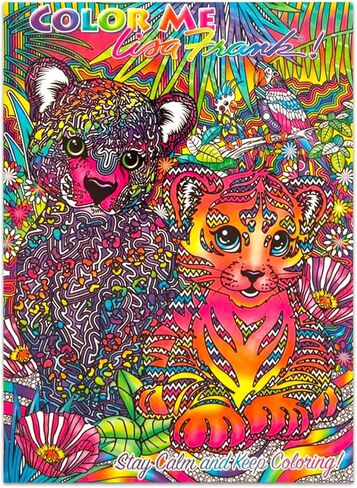 Lisa Frank Advanced Coloring Book Set for Teens, Adults - Cute Animal Color Activity Book Bundle with 2 Activity Pages | Lisa Frank Coloring Sheets for Adult Relaxation in Saudi Arabia
