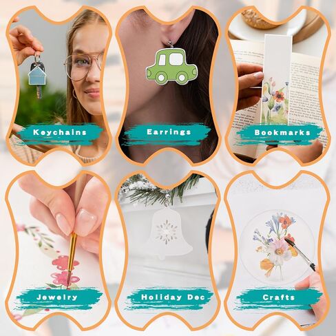 152 Pcs Shrinky Plastic Sheets Kit, Shrink Paper Keychain Kit with 20PCS Shrinky Art Paper, Hole Punch, Scissor, Keychains, Chains, Jump Rings for Adult Crafts Keychain DIY Jewelry Making Ages 14+ in Kuwait