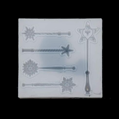Silicone Fairy Wand Mold for Jewelry Making, Resin Casting, Fondant Crafts Jewelry Pendant Making Jewelry Casting Supplies in Saudi Arabia