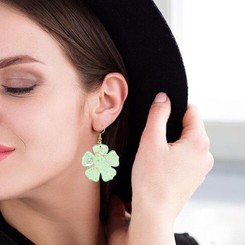 Flower Earring Resin Molds with Holes Resin Jewelry Molds Epoxy Resin Molds for Earrings Pendant Keychain Jewelry Making in Saudi Arabia