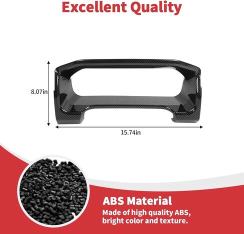 Linskip Dashboard Display Frame Cover Compatible with Ford Expedition 2022 2023 2024, Driver Display Frame Trim for Expedition Interior Accessories Carbon Fiber Black in Kuwait