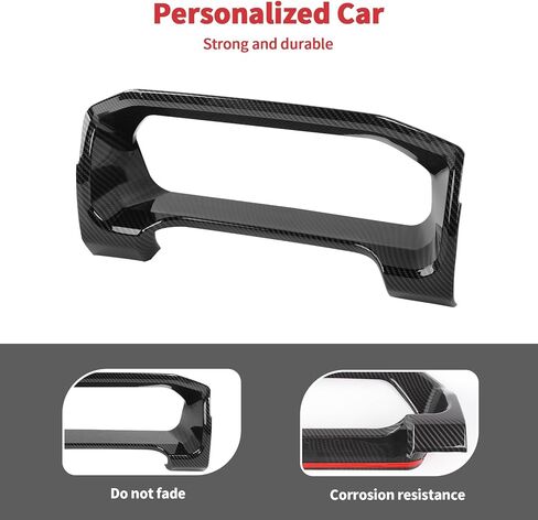 Linskip Dashboard Display Frame Cover Compatible with Ford Expedition 2022 2023 2024, Driver Display Frame Trim for Expedition Interior Accessories Carbon Fiber Black in Kuwait