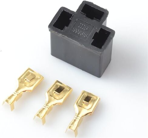 Unifizz 4Pcs H4 Headlight Connector Set, 3-Pin Female & Male Replacement Plug for H4 Bulb Repair, Automotive Car Accessories in Kuwait