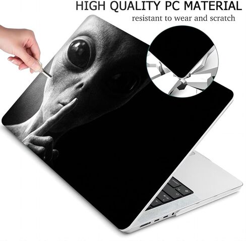 Compatible with MacBook Pro 14 inch, Hard Shell Case with Keyboard Cover and Screen Protector (A2442 A2779 A2918 A2992 A3112 A3185 A3401 A3434 A3426 A3427, 2021-2026) - Aliens MC28047 in Kuwait