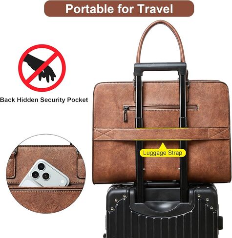 Shrrie Laptop Bag for Women,Water-Resistant Work Bag Laptop Tote Bag,Briefcase with Satchel Purse in Saudi Arabia