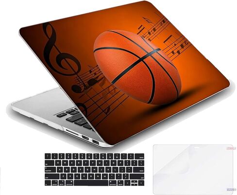 Plastic Hard Shell Case Compatible with MacBook Neo 13-inch (A3404 A18 Pro chip, 2026 Release) (Basketball NB0900) in Saudi Arabia