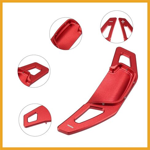 Steering Wheel Shift Paddle Shifter Extension Trim Cover Fit for Toyota Camry Corolla - Pack of 2 Red Replacement in Kuwait