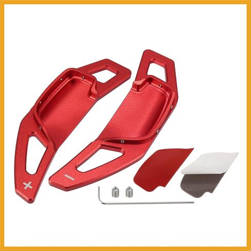Steering Wheel Shift Paddle Shifter Extension Trim Cover Fit for Toyota Camry Corolla - Pack of 2 Red Replacement in Kuwait