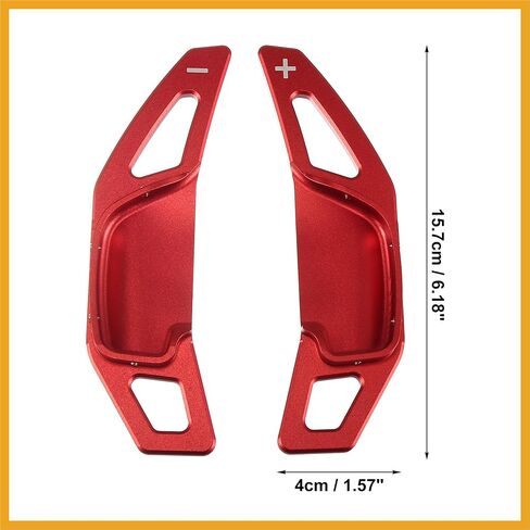 Steering Wheel Shift Paddle Shifter Extension Trim Cover Fit for Toyota Camry Corolla - Pack of 2 Red Replacement in Kuwait