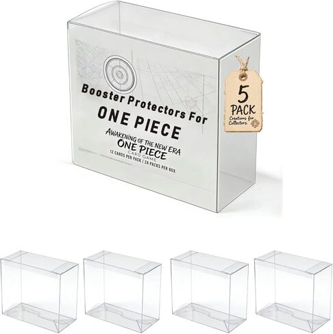 Booster Protectors for One Piece Card Game - ONE PIECE one piece booster box English Case - Suits OP04 - OP016 Protector Case (5PCS) in Saudi Arabia