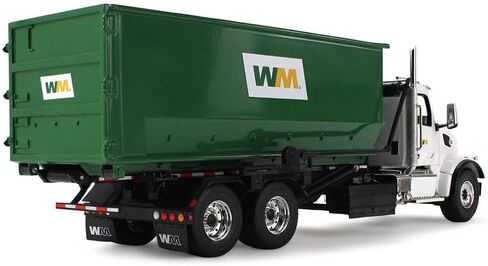 First Gear 1/34 Peterbilt 567 Waste Management Garbage Truck with 40 Yard Roll-Off Container 10-4395D in Saudi Arabia