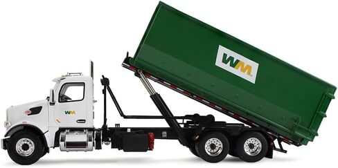 First Gear 1/34 Peterbilt 567 Waste Management Garbage Truck with 40 Yard Roll-Off Container 10-4395D in Saudi Arabia
