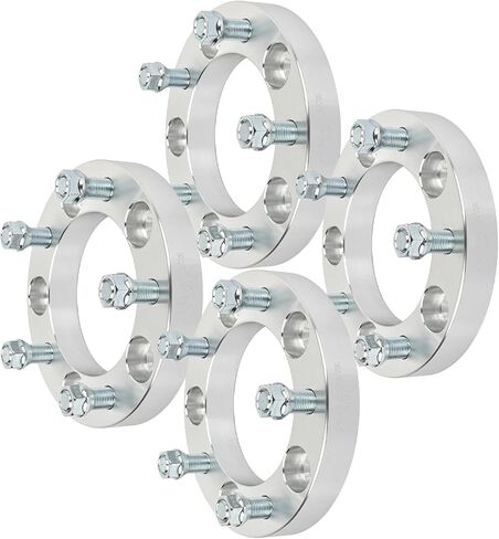 ECCPP 4-Pack 1 inch Wheel Spacers 5x5.5 5x139.7 Wheel Spacer Adapter Kit with M 9/16 108mm Hub Bore for Chrysler Aspen, for Dodge Dakota, for Dodge for Durango, 5 Lug Silver Aluminum in Kuwait