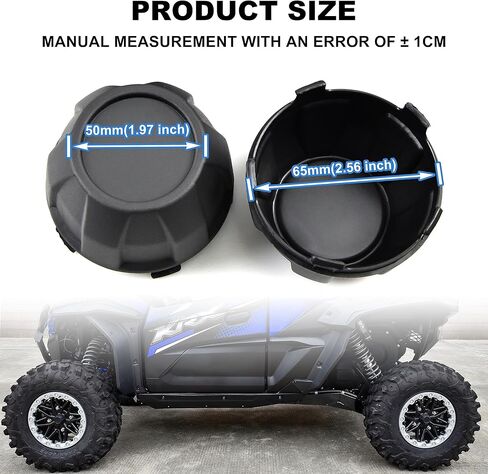Tire Wheel Hub Caps for Teryx KRX 1000 20-24, Black Plastic Dust Wheel Center Hub Cap Covers for Kawasaki Teryx KRX 1000/4 1000 2020-2024 Accessories, Replace #11065-1341(4 PCS) in Kuwait