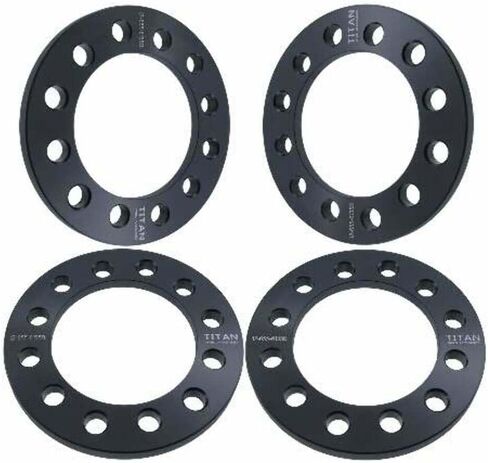 1/2 Inch Wheel Spacer Compatible with Ford F-150 & Expedition, Lincoln Navigator - 6x135 Bolt Pattern, 108mm Hub Bore, 12.7mm Thick, Billet Aluminum, Black - Set of 4 in Kuwait