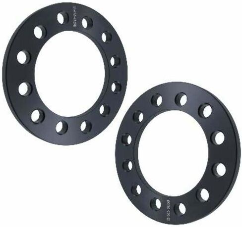 1/2 Inch Wheel Spacer Compatible with Ford F-150 & Expedition, Lincoln Navigator - 6x135 Bolt Pattern, 108mm Hub Bore, 12.7mm Thick, Billet Aluminum, Black - Set of 4 in Kuwait