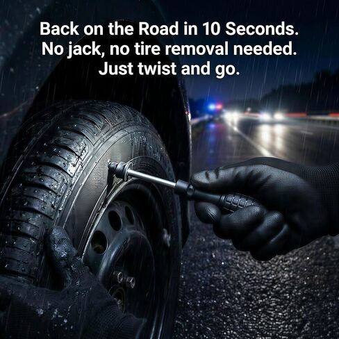 Screw in Tire Plugs, Emergency Tire Repair Screws for Tubeless Tires, Quick Fix Leak Sealing Kit for Cars, Motorcycles & Bikes in Saudi Arabia