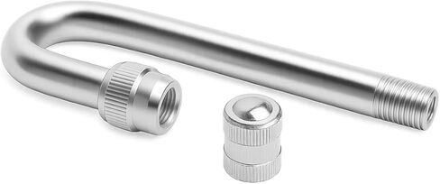 Car Dually Valve Stem Extenders, 2PCS Metal Heavy Duty 180 Degree Dual Wheel Tire Valve Stem Extension Adapter, Automotive Tyre Extender, Universal for Truck Pickup Motorcycle Tire in Saudi Arabia