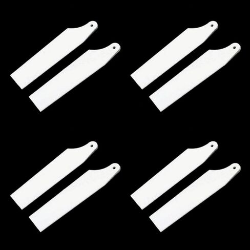4Pairs 450 RC Helicopter Plastic Tail Rotor Blades White for Align trex 450 V3 PRO DFC Remote Control Helicopter in Saudi Arabia