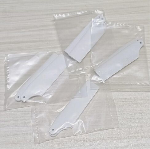 4Pairs 450 RC Helicopter Plastic Tail Rotor Blades White for Align trex 450 V3 PRO DFC Remote Control Helicopter in Saudi Arabia