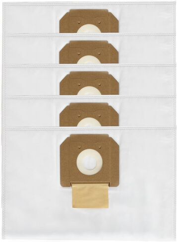 VB090F Fleece Filter Bags For BOSCH VAC090 Dust Extractors,9-Gallon , White -5 Pack in Saudi Arabia