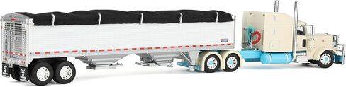 First Gear DCP 1/64 Peterbilt 389 Semi Truck with Wilson Pacesetter Grain Trailer, Capitola Trucking 60-2207 in Saudi Arabia