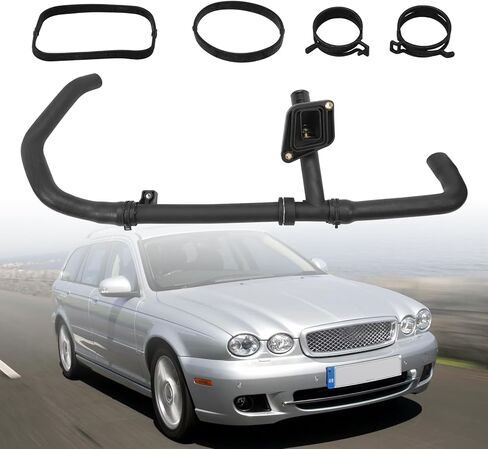 C2S43430 خرطوم علوي للمبرد مع مجموعة ترموستات تناسب 2002-2008 جاكوار X-Type 2.5L 3.0L V6 #C2S43430X in Kuwait