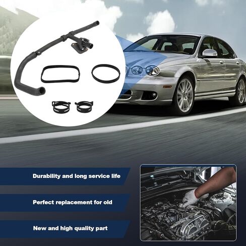 C2S43430 خرطوم علوي للمبرد مع مجموعة ترموستات تناسب 2002-2008 جاكوار X-Type 2.5L 3.0L V6 #C2S43430X in Kuwait
