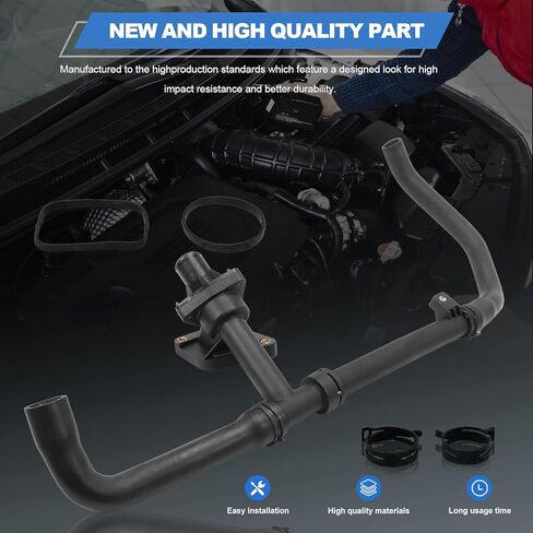 C2S43430 خرطوم علوي للمبرد مع مجموعة ترموستات تناسب 2002-2008 جاكوار X-Type 2.5L 3.0L V6 #C2S43430X in Kuwait