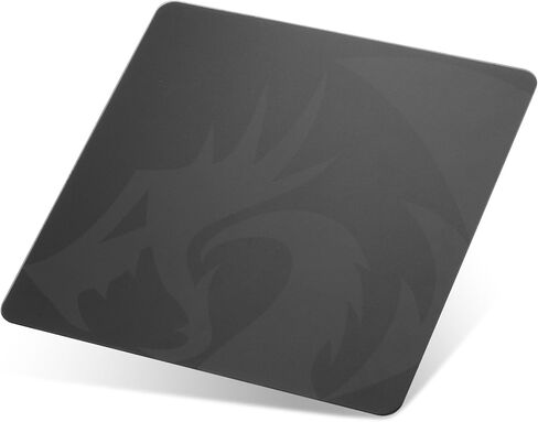 لوحة ماوس زجاجية من Redragon PG1M - سطح دقيق فائق النعومة مع قاعدة مضادة للانزلاق، سهلة التنظيف، لوحة ماوس صلبة للألعاب - 13 × 13 × 0.15 بوصة، أبيض in Kuwait