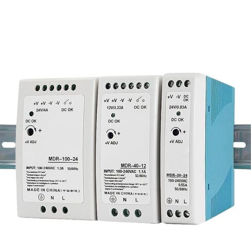 1pcs 5V 12V 24V 48V Power MDR-20W 60W 100W Industrial AC/DC Din Rail Power Supply Switch Single Output Switching(MDR-100-48V) in Kuwait
