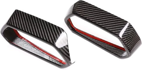 Fit for Lamborghini Urus 2018-2021 Real Carbon Fiber Car Interior Dashboard Air Outlet Frame Protective Cover 2Pcs (Carbon Fiber Black) in Kuwait