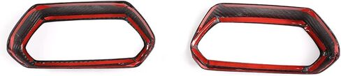Fit for Lamborghini Urus 2018-2021 Real Carbon Fiber Car Interior Dashboard Air Outlet Frame Protective Cover 2Pcs (Carbon Fiber Black) in Kuwait