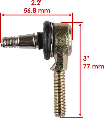 Caltric Tie Rod Set Compatible with Yamaha Kodiak 400 Yfm400Fa 4Wd 2000 2001 2002 in Kuwait