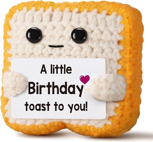 Handmade Positive Crochet Bunny, Birthday Gifts for Women, Wife, Girlfriend, Mom, Daughter, Graduation Gifts for Friends, Sister, Teacher Appreciation Gifts Office Desk Decor (Bunny) in Saudi Arabia