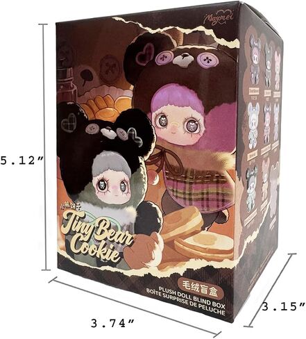 Maymei Tiny Bear Cookie Series Mini Blind Box 1PC(1 of 9 Possible Styles) Cute Keychain Figures Collectible Toys Birthday Gifts (1Pcs Blind Box) in Saudi Arabia