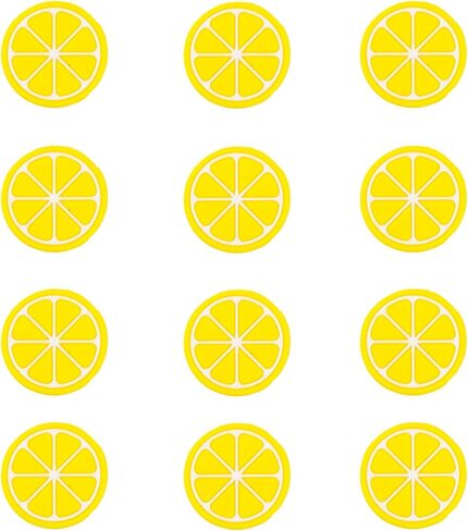 LUBINGSHINE 12pcs Lemon Fruit Silicone Focal Beads for Pens, Silicone Bulk Beads Charms for Jewelry Making Bracelet Necklace Keychain Handmade Crafts (Lemon) in Kuwait