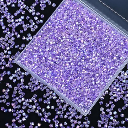 1500PCS Red White Blue Beads Bicone Faceted Crystal Glass Patriotic Beads for Jewelry Making DIY Necklace Bracelet Earring in Saudi Arabia