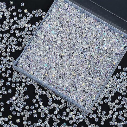 1500PCS Red White Blue Beads Bicone Faceted Crystal Glass Patriotic Beads for Jewelry Making DIY Necklace Bracelet Earring in Saudi Arabia